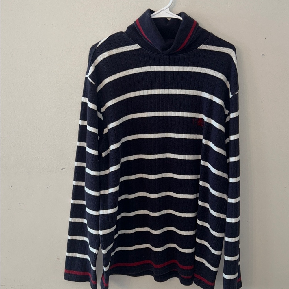 Tommy Hilfiger Navy White & Red Sweater